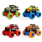 Duplo Inertial rodas grandes Graffiti Estilo Alloy Car Toy Modeling
