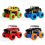 Duplo Inertial rodas grandes Graffiti Estilo Alloy Car Toy Modeling