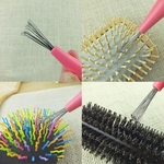 Durável Escova De Cabelo Pente Cleaner Removedor Incorporado Beleza Tools Punho Plástico Salon Home Essencial