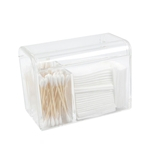 Dustproof Caixa de armazenamento transparente com tampa para Toothpick Cotonete Lipstick