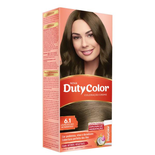 DutyColor 6.1 Louro Escuro Acinzentado - Coloração Permanente