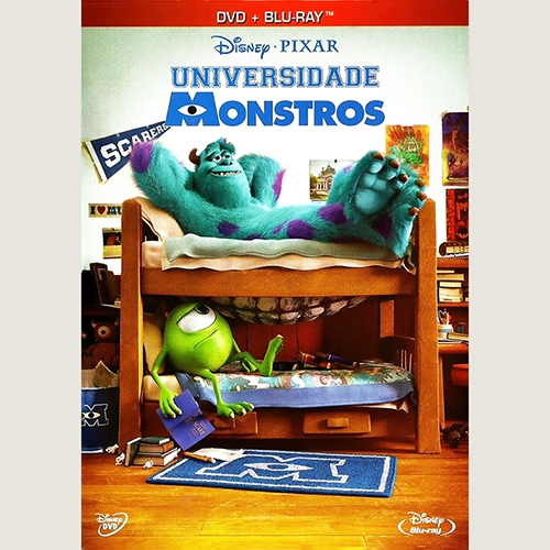 DVD + Blu-Ray - Universidade Monstros - Disney
