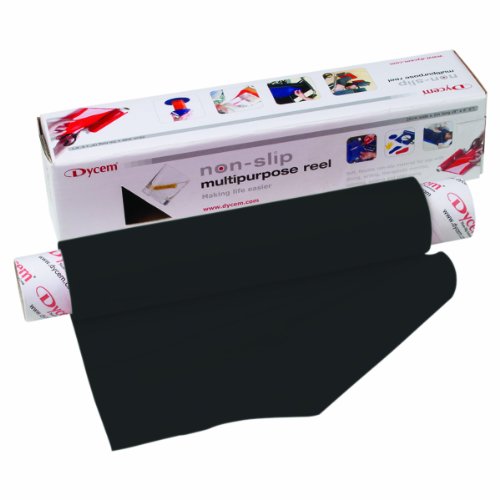 Dycem Non-slip Material, Roll, 8"x6-1/2 Foot, Black