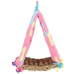 Eco-Friendly Delicate Starfish Appearance Pet Hammock Breathable Bird Parrots Triangular Hanging Nest Toy