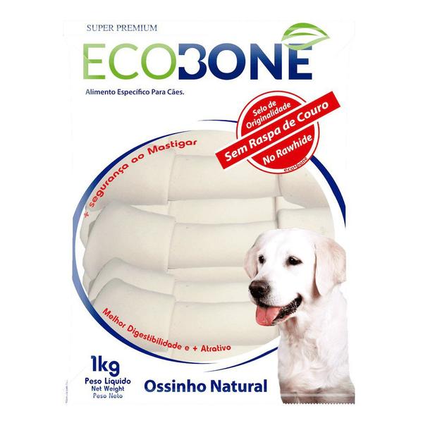 Ecobone - Osso Nó Natural Vegano 5/6 para Cães (1 Kg)