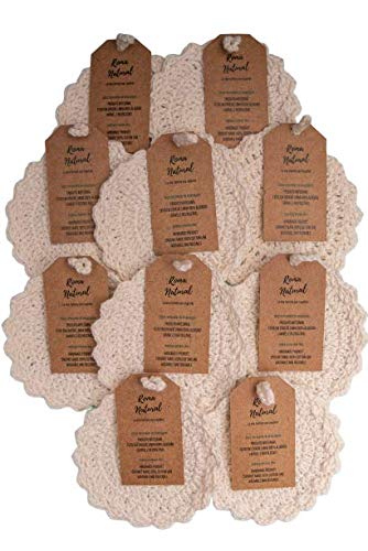 Ecopads 10 Discos de Crochê - 100% Algodão - Roma Natural