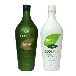 Ecoplus Escova Progressiva Gloss 2x1000ml - Fab Ecoplus