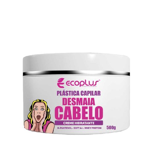 Ecoplus- Máscara Desmaia Cabelos Plástica Capilar (500g)