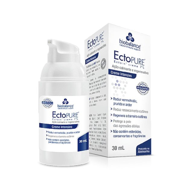 ECTO PURE 7% - Creme Intensivo de Hidratação Prolongada - 30 ML - Biobalance