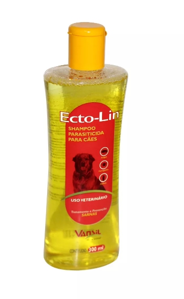 Ectolin 300 Ml Shampoo Parasiticida para Cães - Vansil