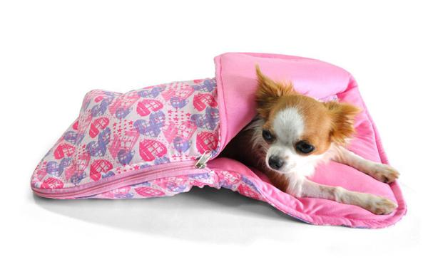 Edredom Sleep Bag para Cachorro e Gato Pet - M - Médio - Rosa - Bichinho Chic