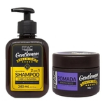 Efac Cosméticos Gentleman Shampoo 2 Em 1 240g + Pomada Seco 50g