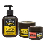 Efac Gentleman Shampoo 240g + Creme De Barbear + Pomada Teia 50g