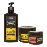 Efac Gentleman Shampoo 500ml + Creme De Barbear 250g + Pomada Teia 50g