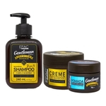 Efac Shampoo 240ml + Creme Barbear + Pomada Efeito Molhado 50g