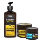 Efac Shampoo 500ml + Creme Barbear + Pomada Efeito Molhado 50g