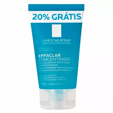 Effaclar Concentrado La Roche Posay Gel de Limpeza Profunda Antioleosidade 150g com 20% Grátis