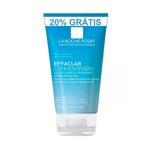 Effaclar La Roche Posay Gel Concentrado de Limpeza Facial 150g com 20% de Desconto