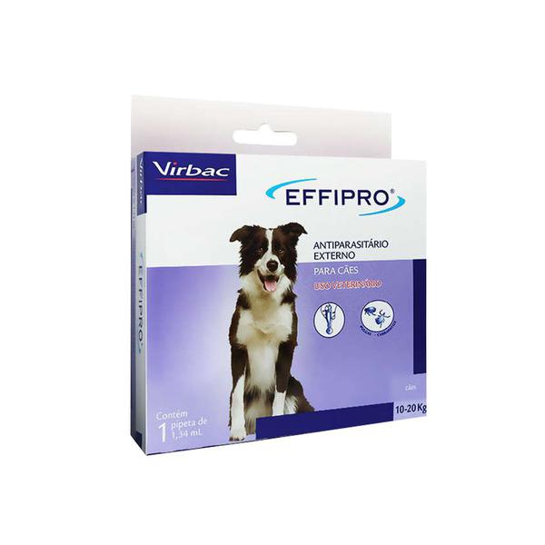 Effipro Antipulgas e Carrapatos Cães 10 a 20kg (1,34ml) Virbac
