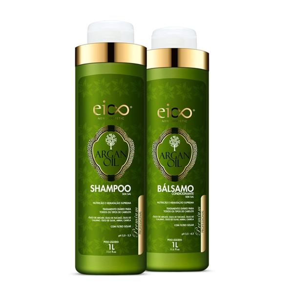 EICO - KIT Argan Oil - Shampoo e Balsamo Condicionante - 2x1L