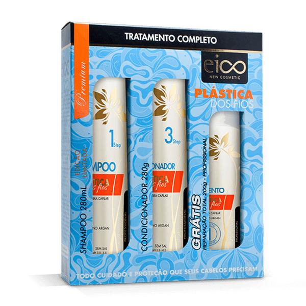 EICO - KIT Plástica dos Fios - Shampoo , Condicionador e Hidratação Total