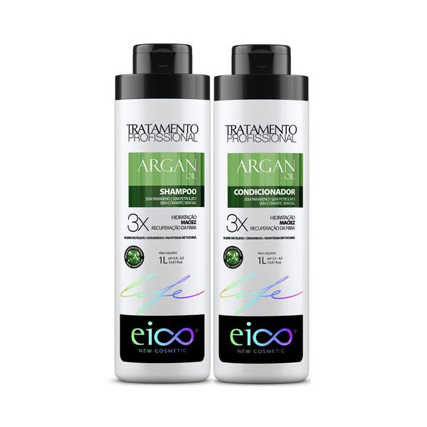 Eico Life - Shampoo + Condicionador Argan Oil 1l