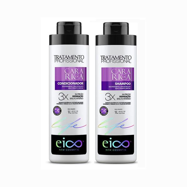 Eico Life - Shampoo + Condicionador Cara de Rica 1l