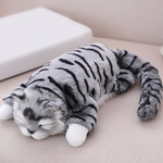 El¨¦trica Simula??o Cats Plush Toy gatinhos rolo 3S Stuffed Boneca