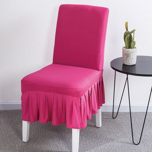 Elastic Ruffled Chair Cover for Home Office Hotel Decoração