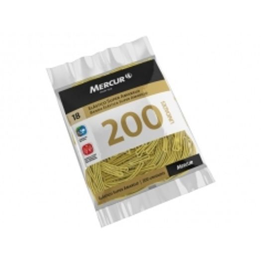 Elástico 200un Super Amarelo Nº18 07008 Mercur