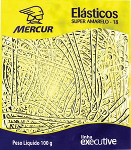 Elastico 55un Super Amarelo Nº18 0118-07 Mercur - 1