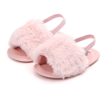 Elástico PU bebê de sola macia sapatos de verão infantil bonito do bebê sandálias presente para 0-1 anos de idade