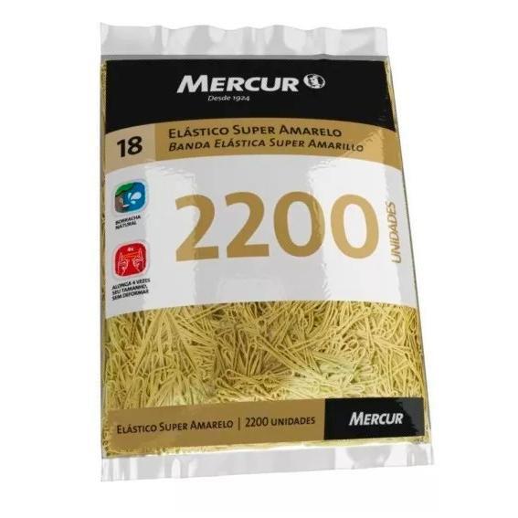 Elastico Super Amarelo 2200un - Mercur