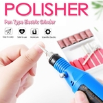 Electric Nail Usb Polidor alimentado prego Polisher Set Pen Tipo Manicure
