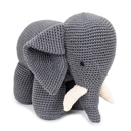 Elefante G de Crochê (Pronta Entrega)