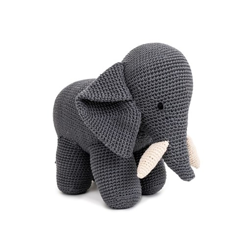 Elefante M de Crochê (Pronta Entrega)