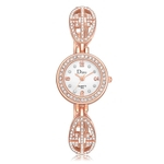 Rose Gold Plated Women's Elegant Rhinestone Bracelet Fashion Watches B