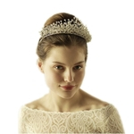 Elegante Tiara De Cristal Nupcial Flor Headpiece Headpiece Acessórios Para O Cabelo