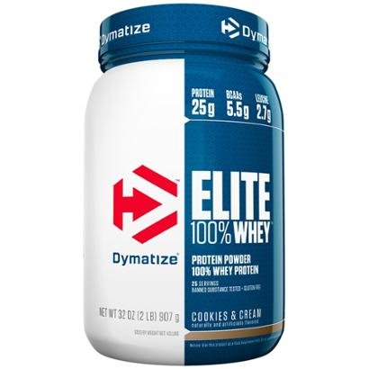 Elite 100% Whey Protein 2Lbs/907g Dymatize Nutrition