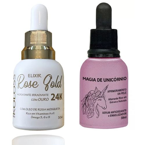 Elixir Rose Gold Ouro 24k + Magia de Unicornio Koloss