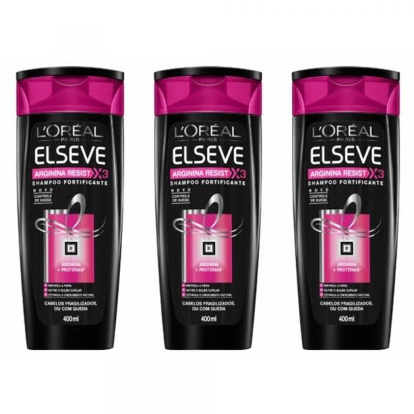 Elseve Arginina Resist X3 Shampoo 400ml (Kit C/03)