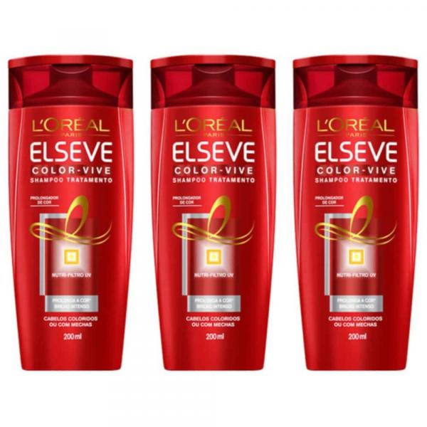 Elseve Color Vive Shampoo 200ml (Kit C/03)