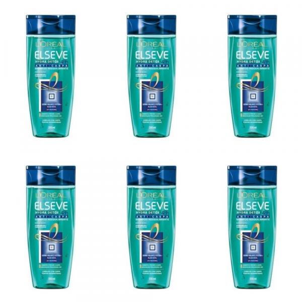 Elseve Hydra Detox Shampoo Anticaspa 200ml (Kit C/06)