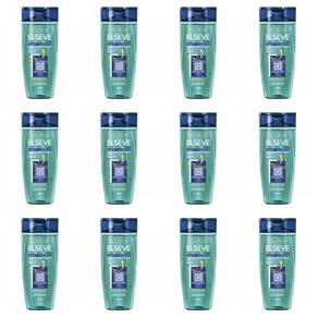 Elseve Hydra Detox Shampoo Anticaspa 400ml - Kit com 12