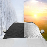 2 em 1 Car Covers Janela Sunshade Janela Sunshade Tampa Sun Reflective Sombra