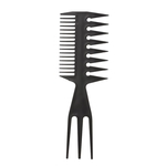 3-em-1 de plástico pente de cabelo detangling ampla pente de dentes anti-estático pente de cabeleireiro styling ferramenta