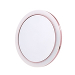 2-em-1 LED Espelho de maquiagem Carregador sem fio portátil compatível com telefones celulares Suporte para carregamento sem fio Mini Espelho LED regulável com 3 níveis de iluminaç
