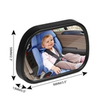 2 em 1 Mini Safety Car Back Seat bebê Retrovisor ajustável bebê traseira Espelho Convexo