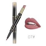 2 em 1 principais dobro Lip Gloss Lip Tint impermeável com Matte Lipstick Lip Liner Pencil Beleza Cosméticos
