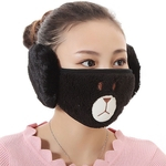 2 em 1 Unisex Inverno aquecedores de orelha Máscara ajustáveis ¿¿orelha regalos Plush encantadora engraçada